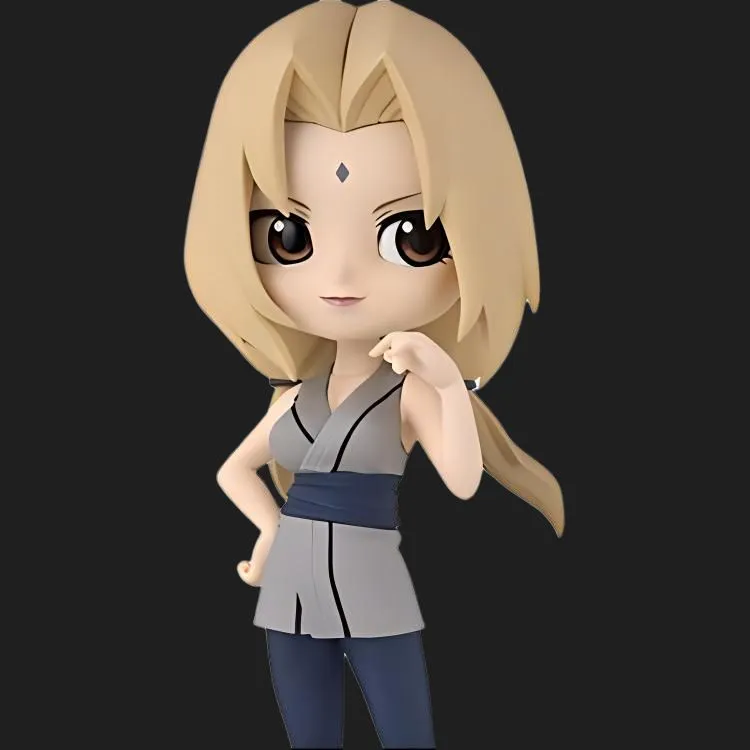 BANPRESTO Tsunade Qposket Collection Naruto Hayate Chronicles Chibi Figures-2