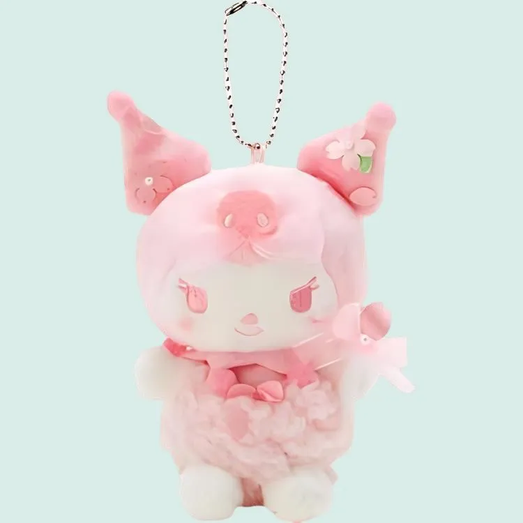 Sanrio Kuromi Mascot Holder Dolls Plush Pendant 13cm High-3