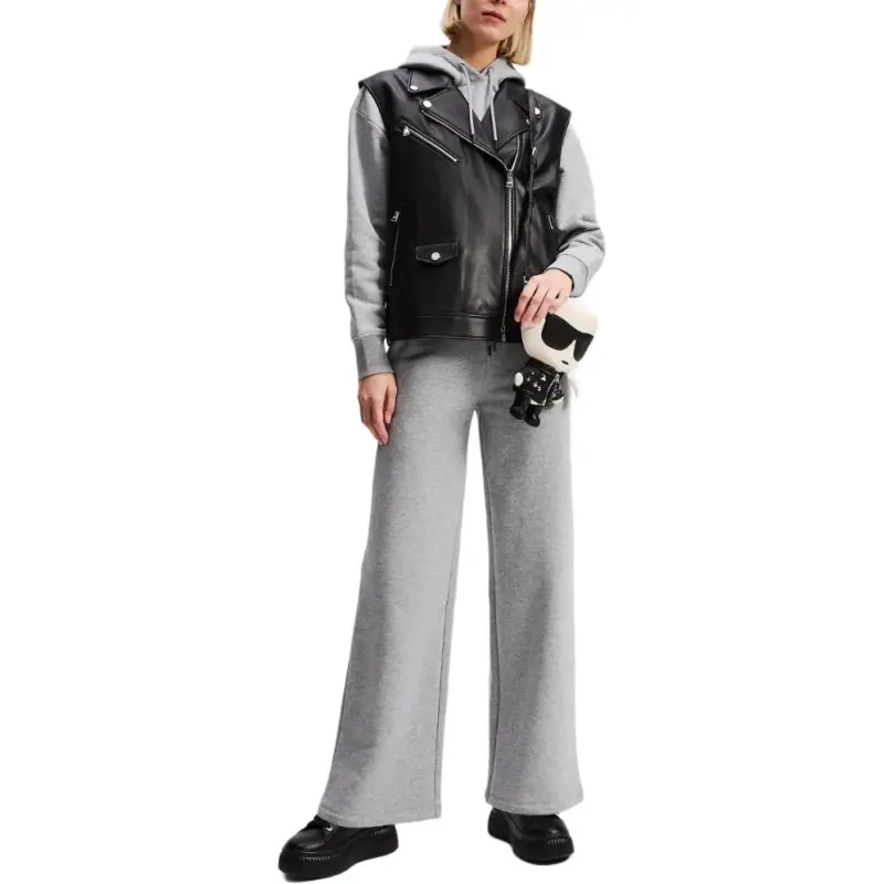 KARL LAGERFELD / Karl Lagerfeld Jeans Ikon Wide leg Track Pants-3