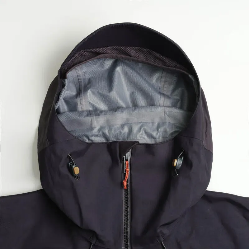 DECATHLON Waterproof And Breathable Wear Resistant Windbreaker Jacket Men's Carbon Gray/Black-3