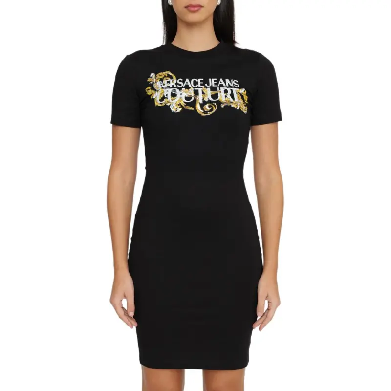 VERSACE Logo Embellished Dress-2