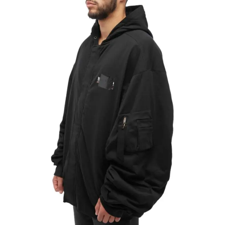 Balenciaga Padded Bomber Hoodie-4