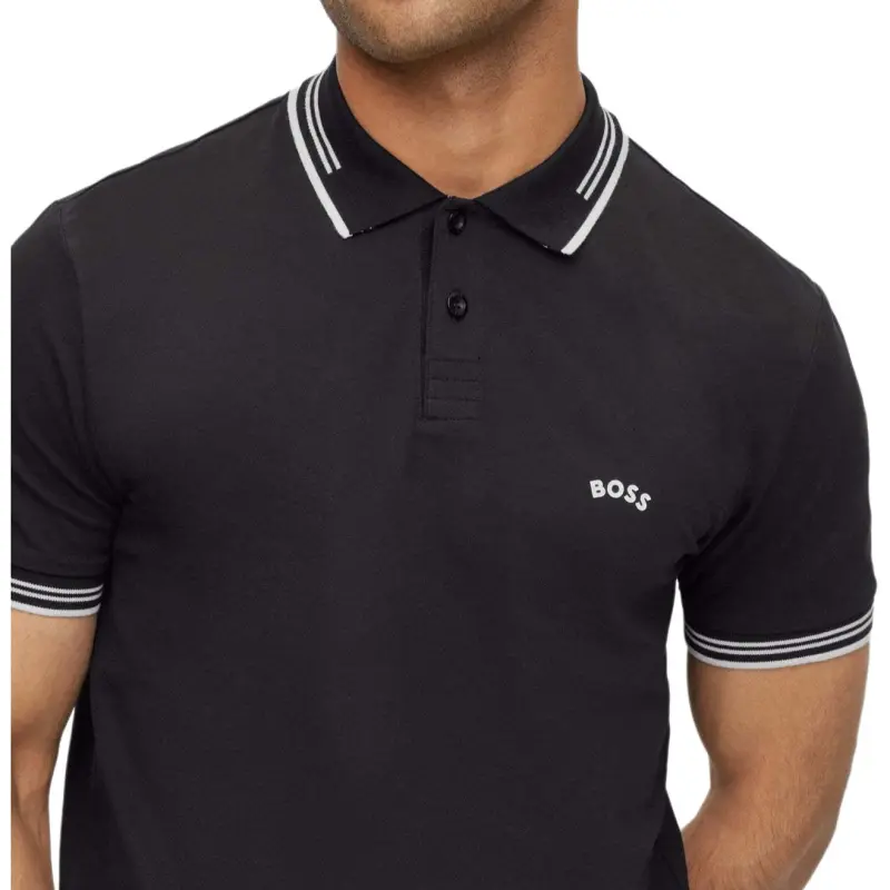 HUGO BOSS SS22 Polo Shirt Men's Black-4