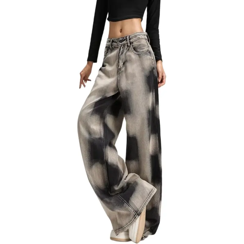NHZN Jeans Unisex Black Gray-3
