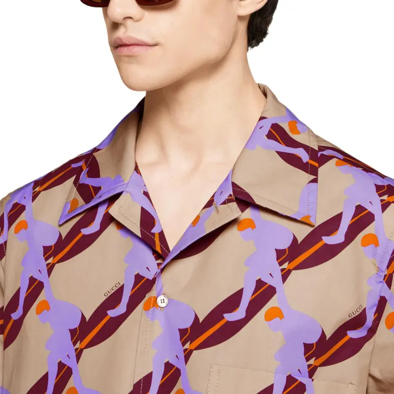 GUCCI Printed Poplin Shirt-4