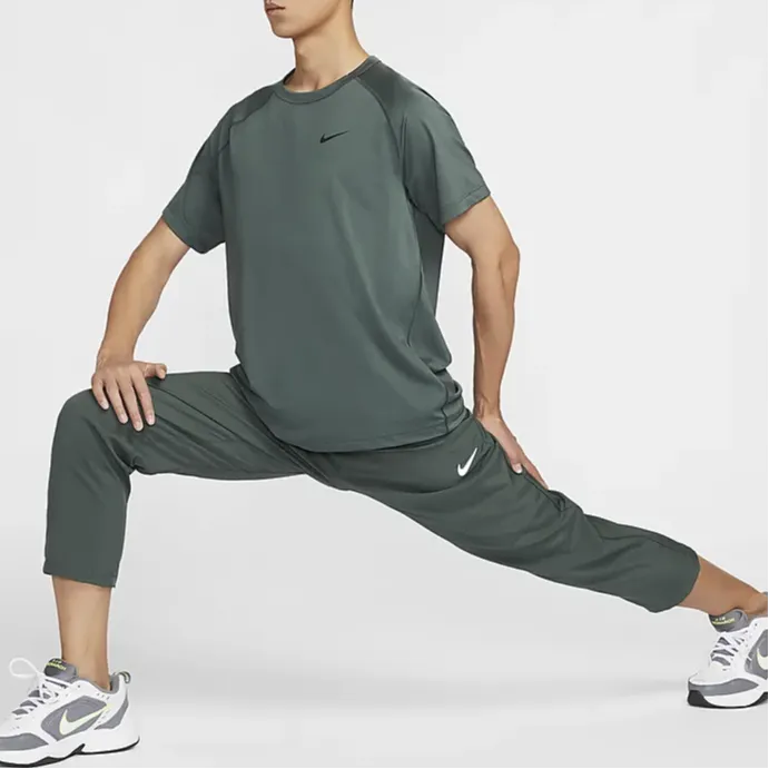 Nike Dri Fit Rise 365 T Shirt Men's Vintage Green-0