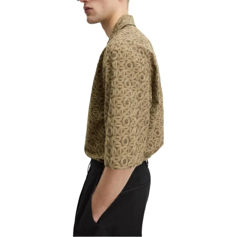 ZARA Shirts Men Light Brown-5