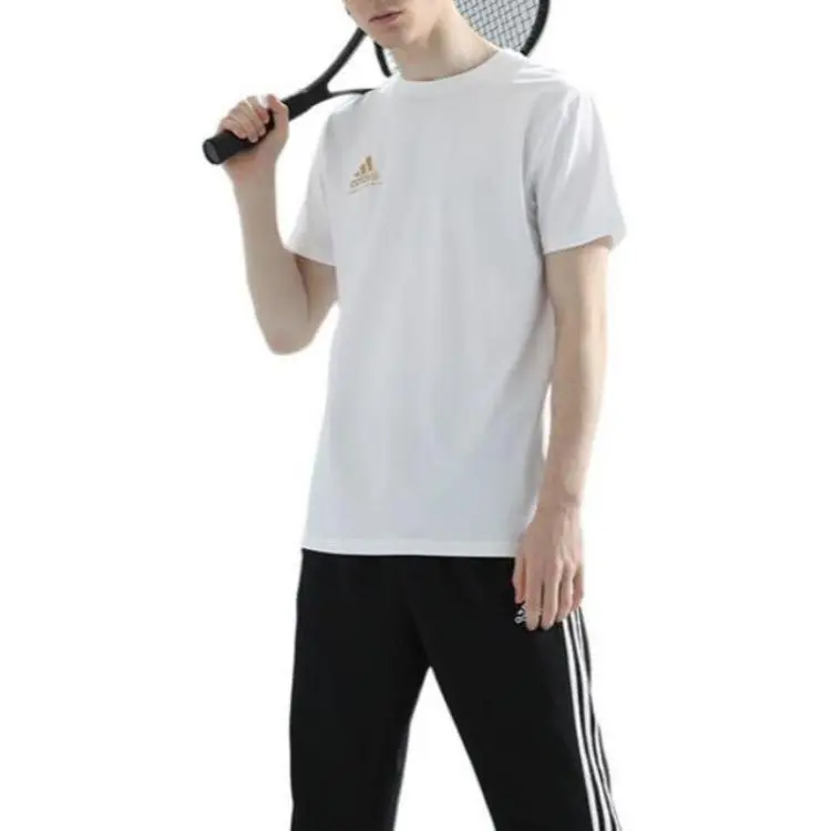 Adidas T Shirts Men White-4