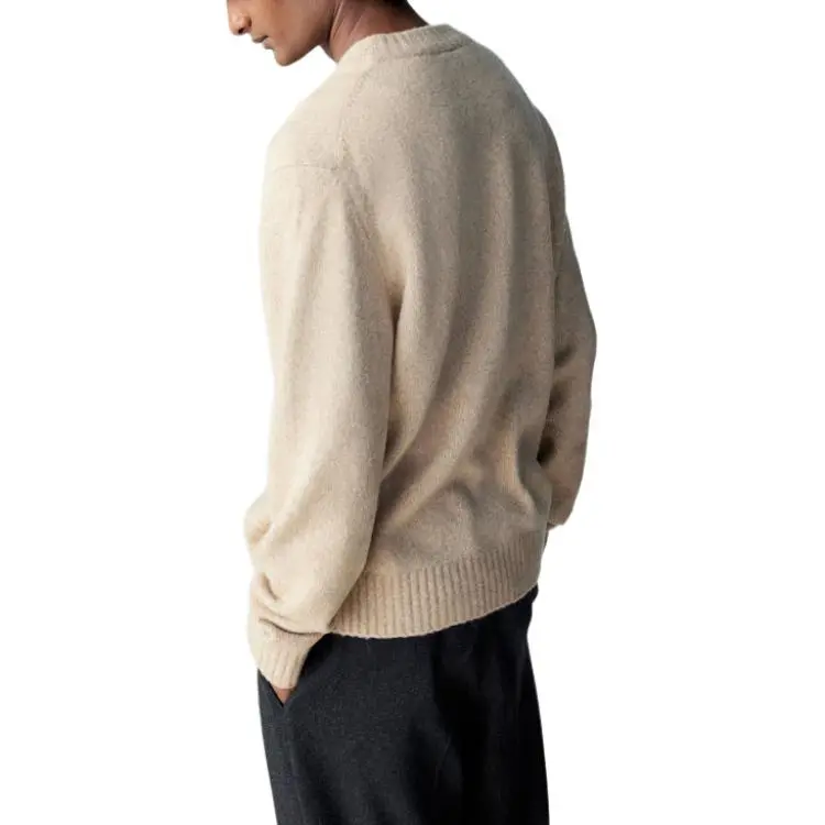 H&M Sweaters Men Beige-2