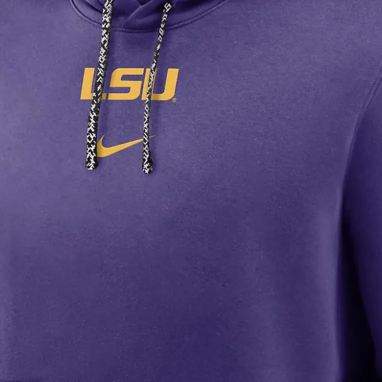 Nike Lsu Tigers Sideline Team Issue Club Men's Nike College Pullover Hoodie-2