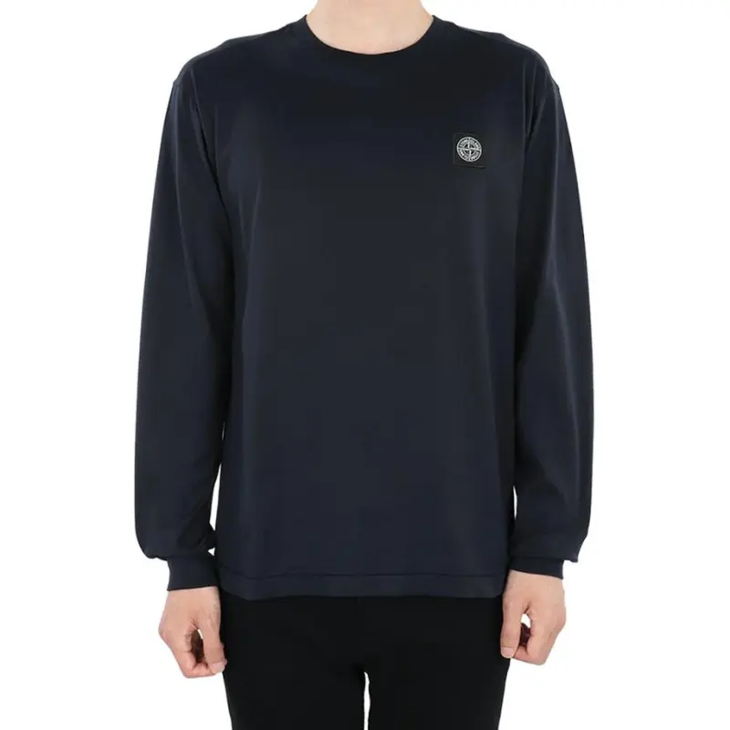 STONE ISLAND Logo Patch Long Sleeved T Shirt-2