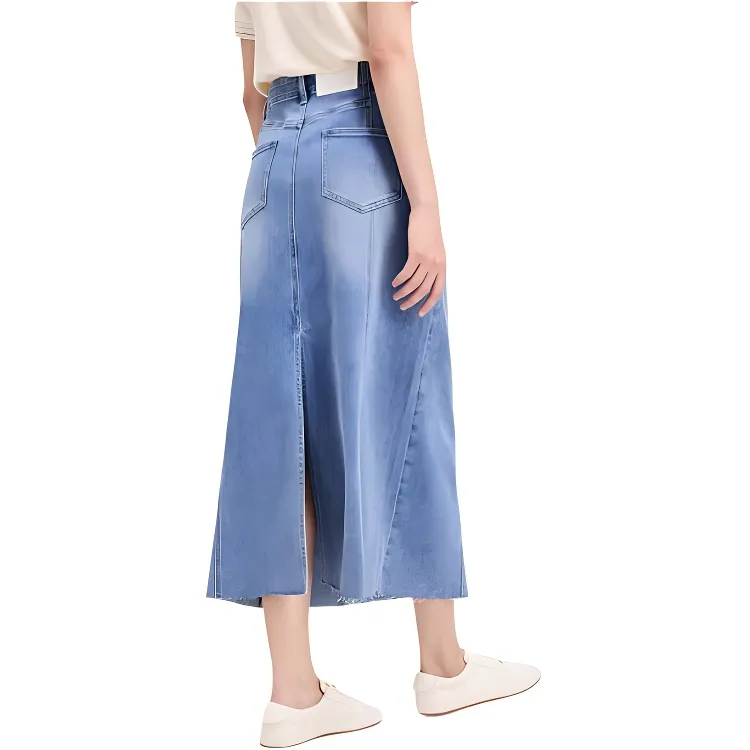 NAVIGARE Denim Long Skirt Women's-1