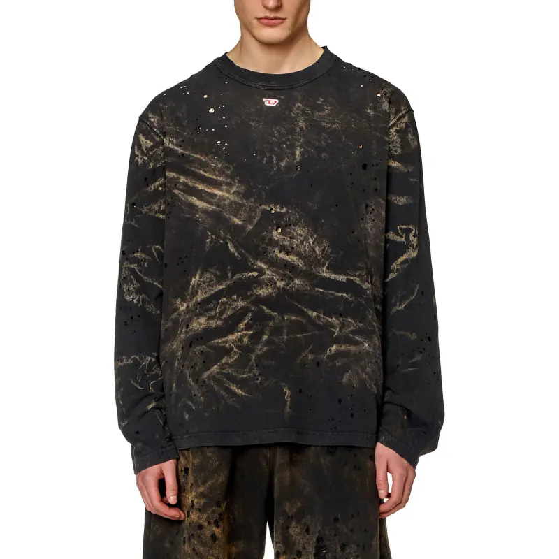 DIESEL T Shirts Men Black-2