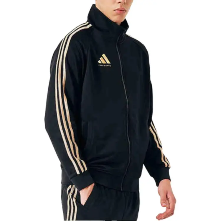 Adidas Jackets Coats Unisex Black/Gold-2