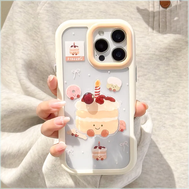 Wei Xin Acrylic Material Rotating Cake Stand Phone Cases Compatible With IPhone 16/15 Pro Max/Apple 13/14 Pro/Max-7