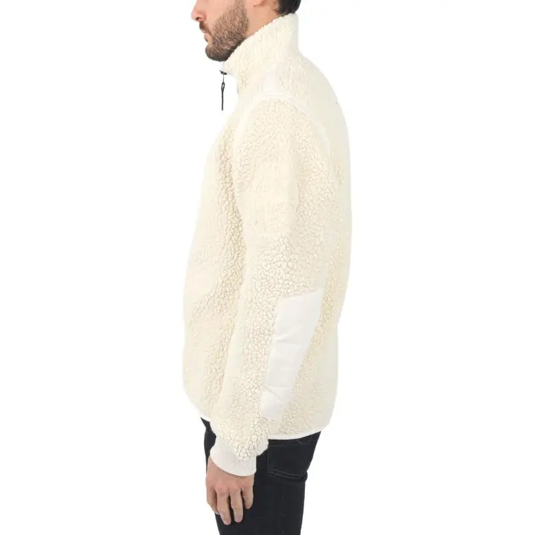 STONE ISLAND Logo Embroidered Zipped Fleece Jacket-4
