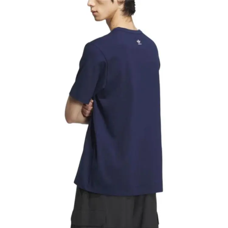 Adidas Originals T Shirt Men's Dark Indigo-4