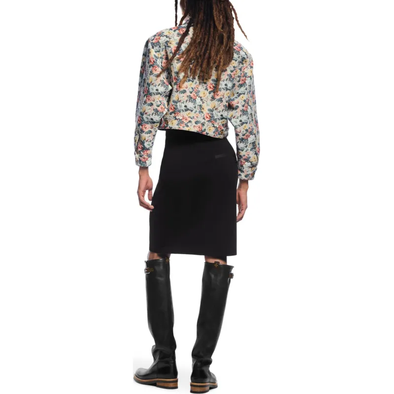 LOUIS VUITTON Cropped Floral Jacquard Jacket-3