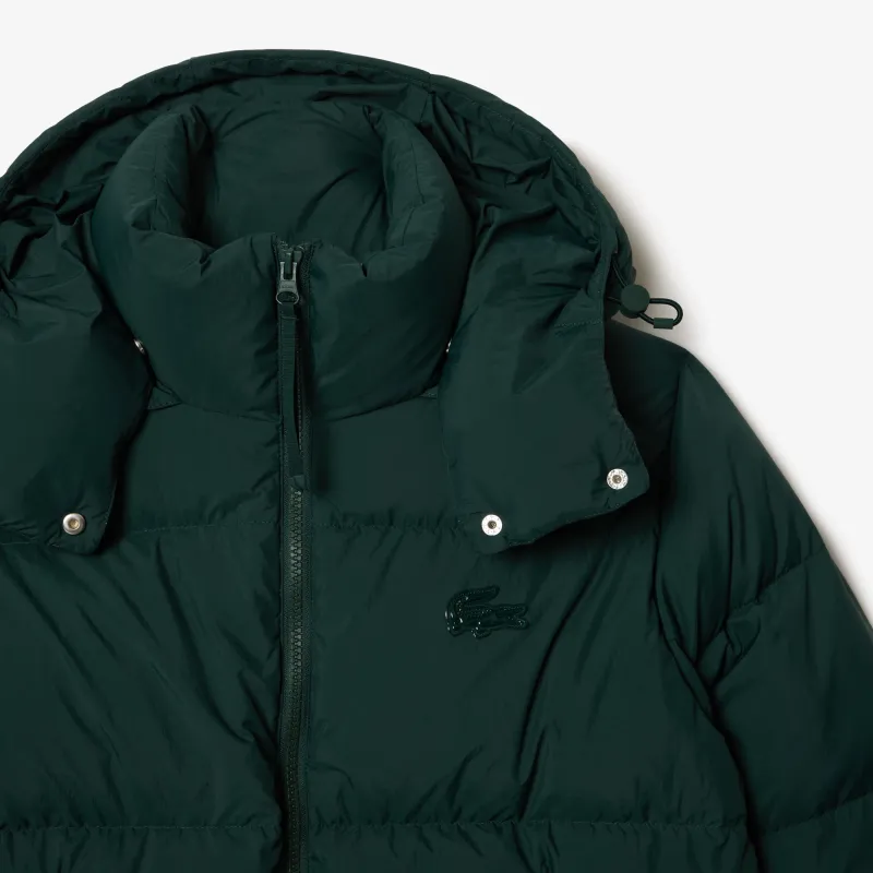 LACOSTE Puffer Jacket Women's Dark Green-4