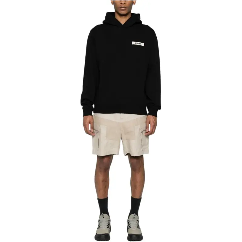 Jacquemus Logo Patch Long Sleeved Hoodie-2