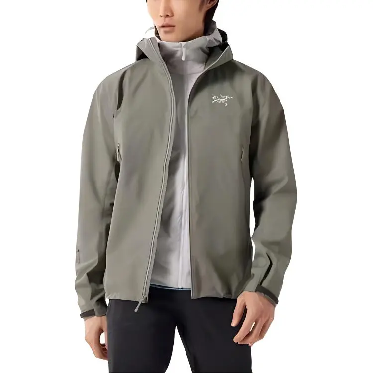 Arcteryx BETA Waterproof, Windproof, UV Protection, Breathable, Abrasion Resistant Windbreaker Jacket Men's Dusty Green-2