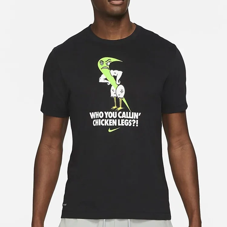 Nike T Shirts Men Black-2