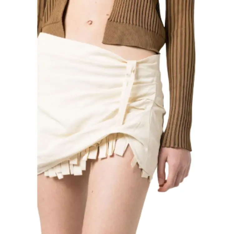 Jacquemus Casual Short Skirts Women's Ecru-3