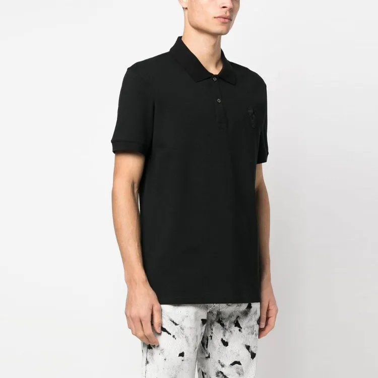 Alexander McQueen Polo Shirts Men Black-2