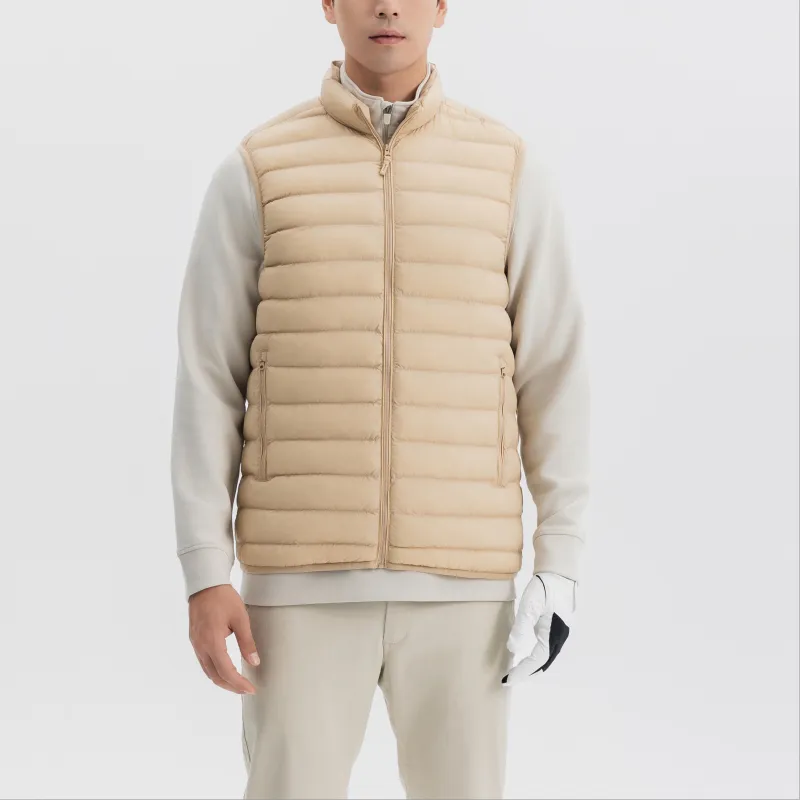DECATHLON Vest Men's Gold Beige-1