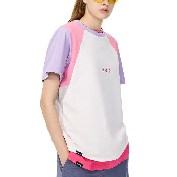 VOLCOM T Shirts Women's Purple-4