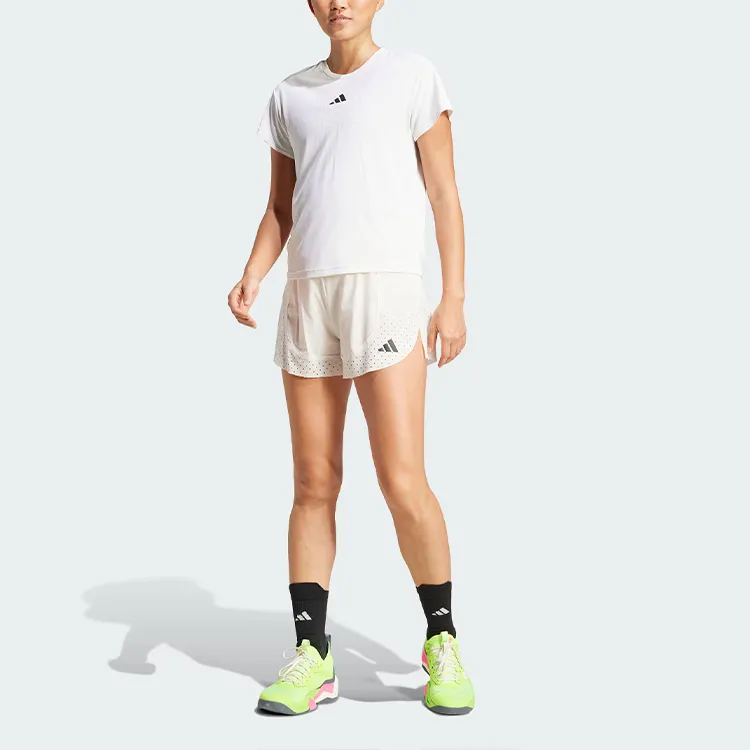 Adidas AirchillClimacool T Shirt Women's Pink White-1