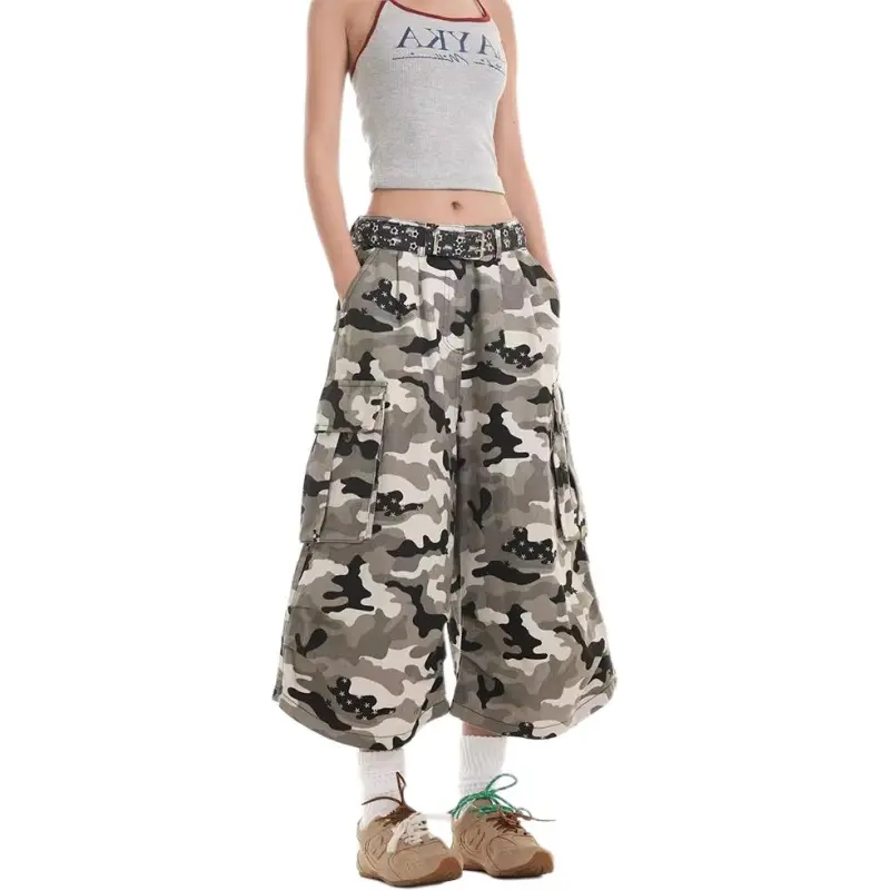 VINMUK Denim Shorts Unisex Camouflage-6
