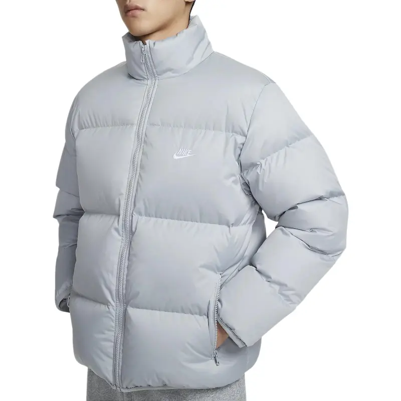 Nike ClubTherma FIT Down Jacket Men's Light Smoke Gray-4