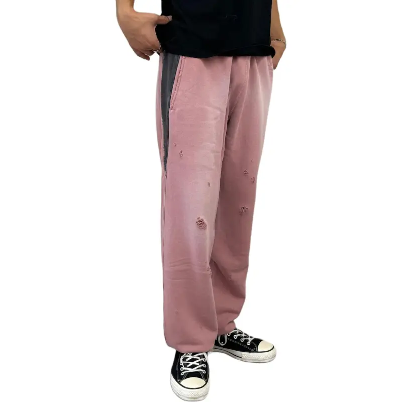 Needles FW24 Knitted Sweatpants Unisex Pink-4