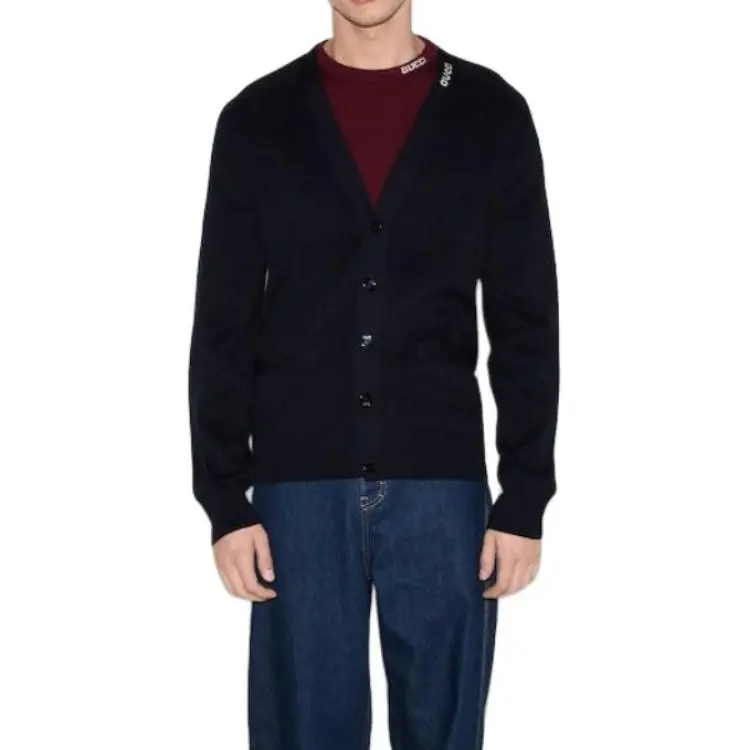 GUCCI SS25 Knitwear Men's Marine Blue-1