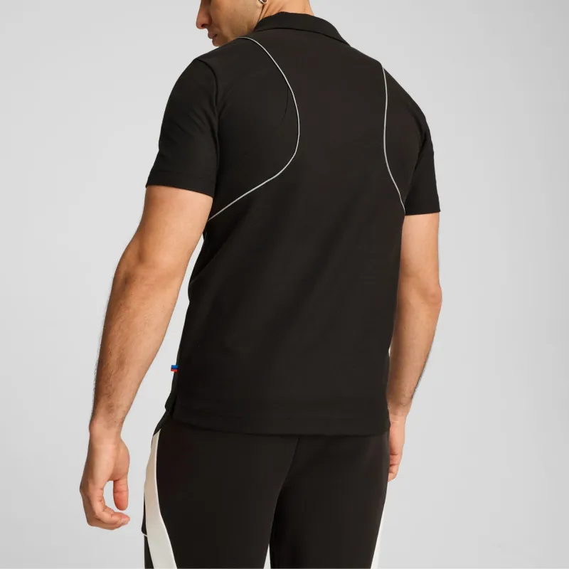 PUMA BMW M MOTORSPORT Collaboration Series SS24 Polo Shirt Men's Black-3