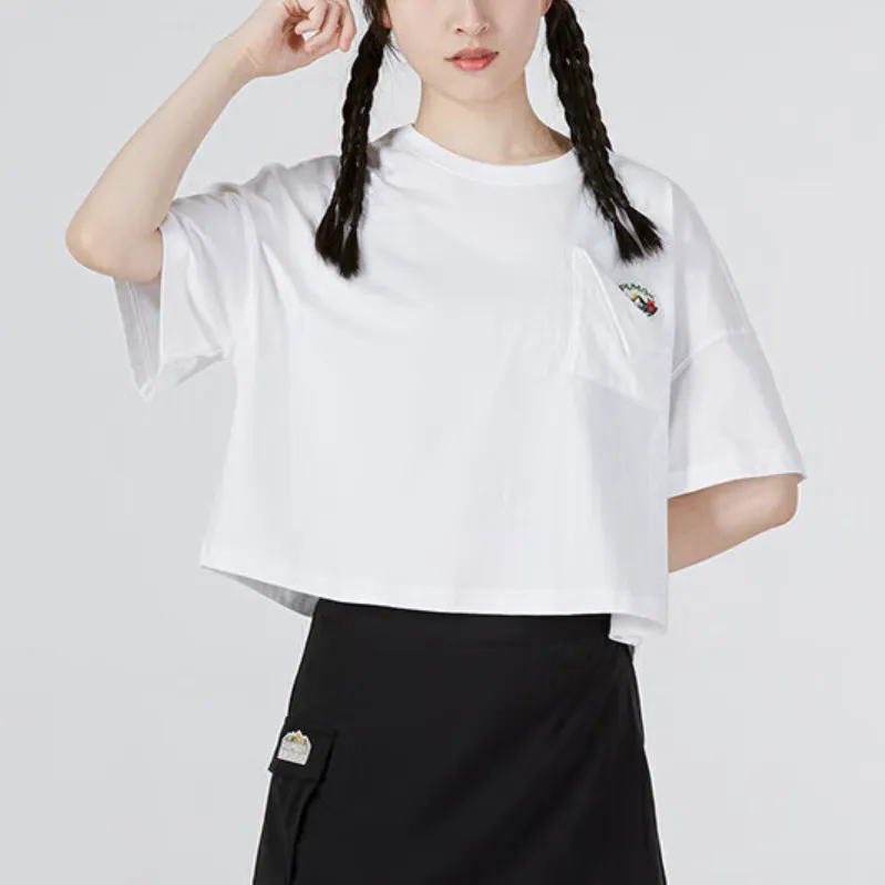 PUMA Crop Tops Women's White-2