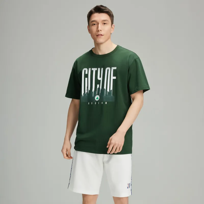 NBA Team Culture Series T Shirts Men Green-3