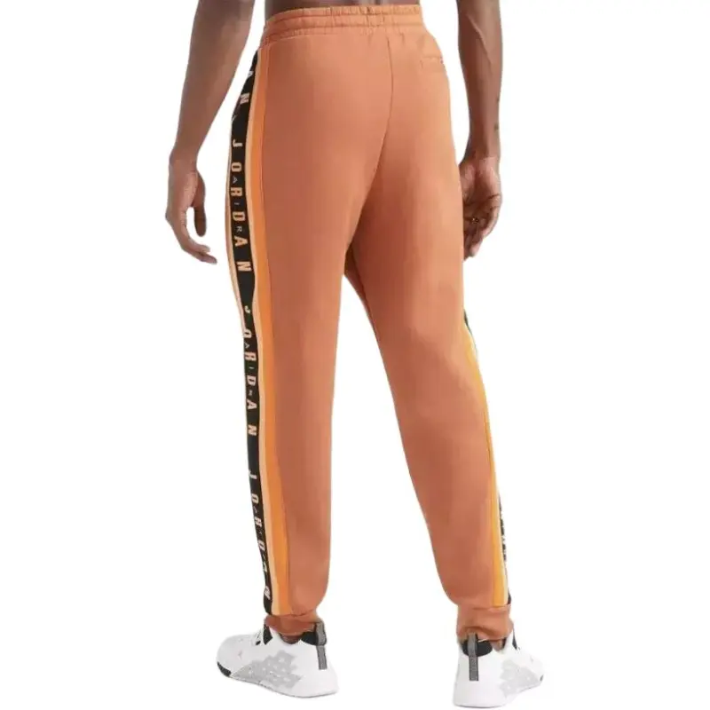 Nike Knitted Sports Pants Men's Orange-4