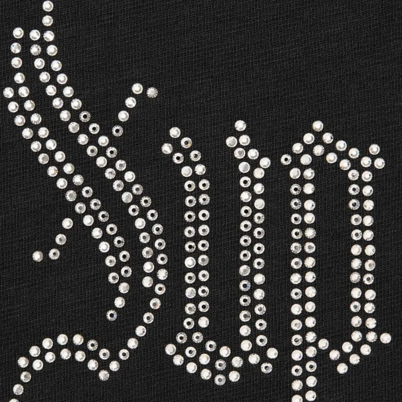 Supreme Rhinestone Short Sleeve Top-1