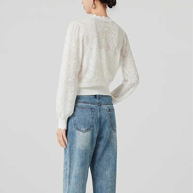 BADINA Knitwear Women's Pearl White-2