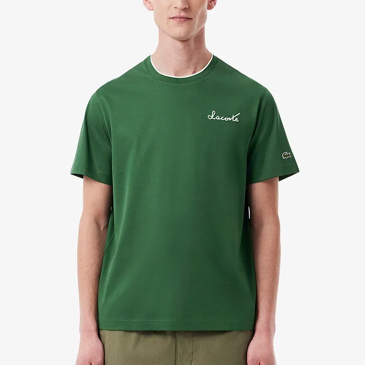 LACOSTE SS25 T-Shirt Men's Crocodile Green-2