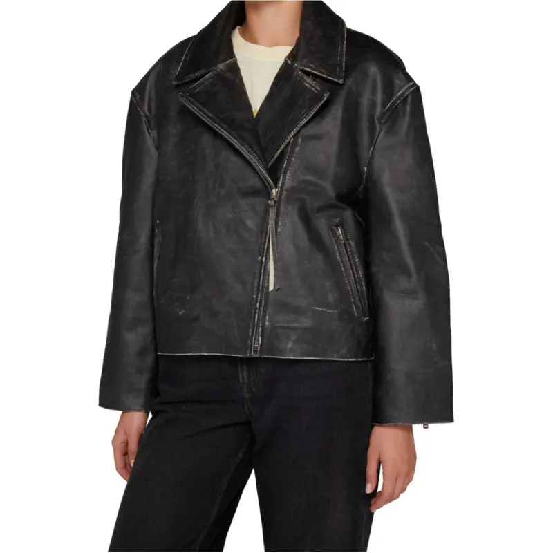 Acne Studios Logo Embossed Lilket Biker Jacket-3