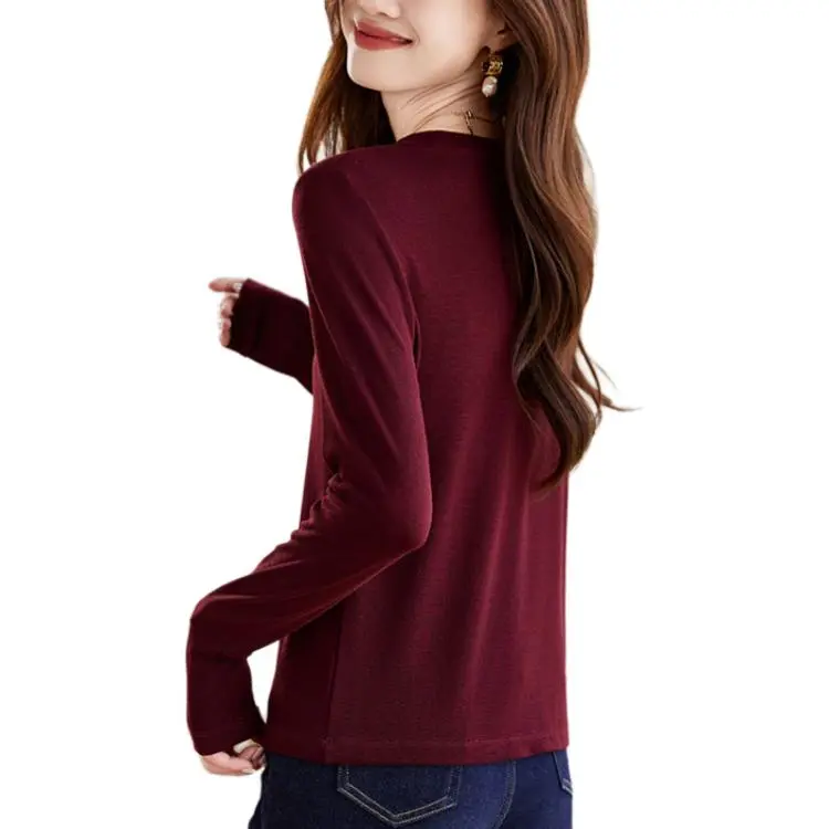 Korean Style Regular T-Shirt Women's-5
