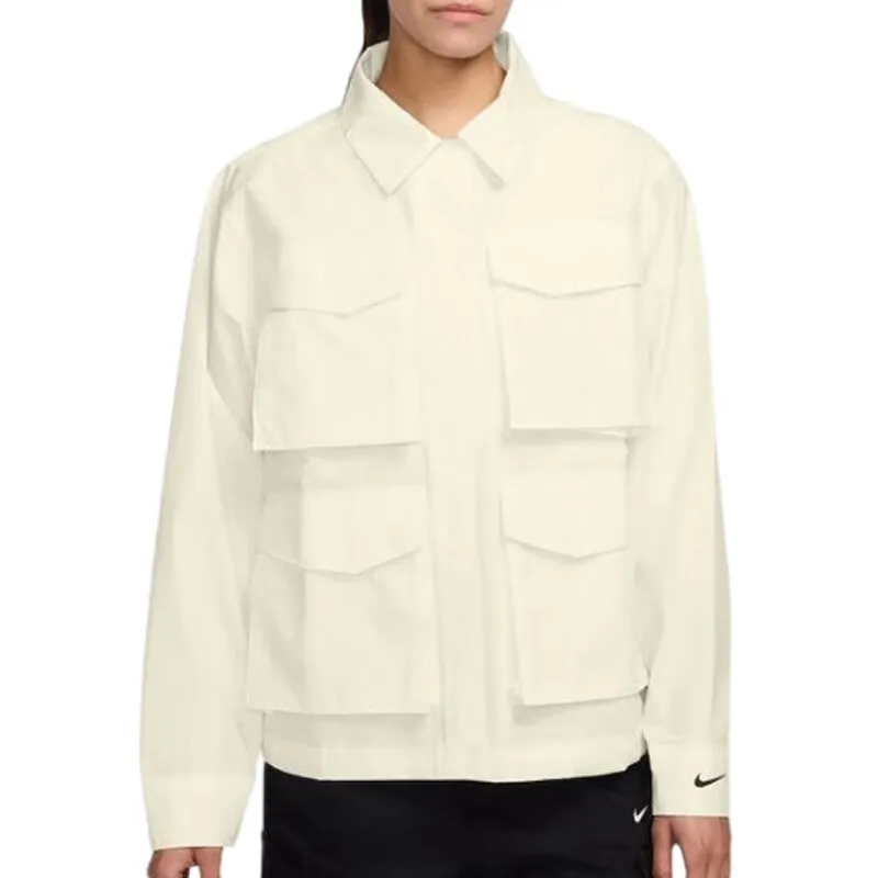 Nike NSW ESSNTL WVN CRGO Jacket Women's Beige-2