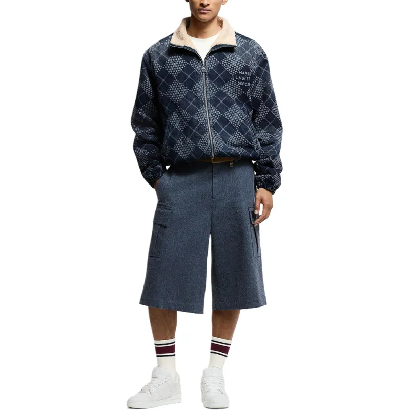 Lv Denim Fleece Blouson-3