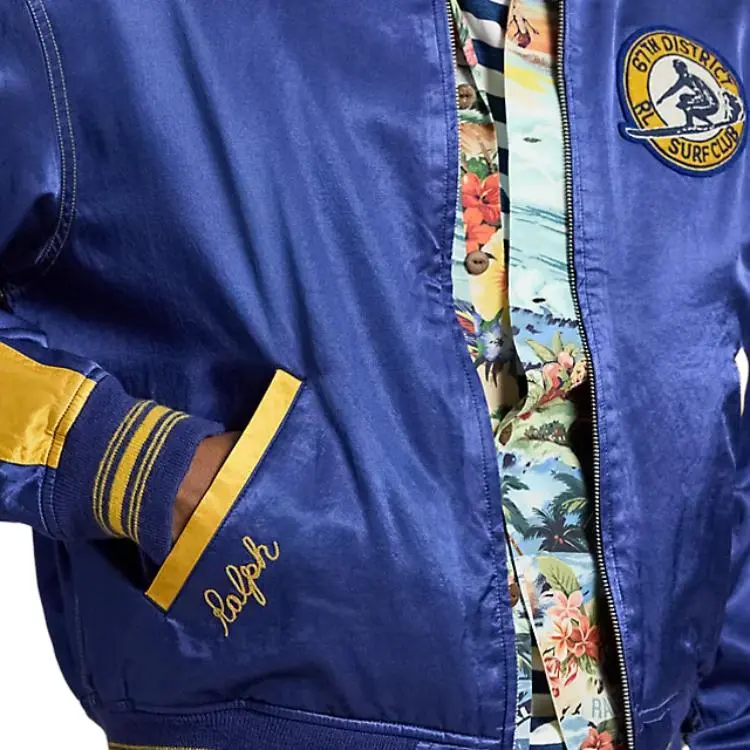 Polo Ralph Lauren Logo patch Bomber Jacket-4