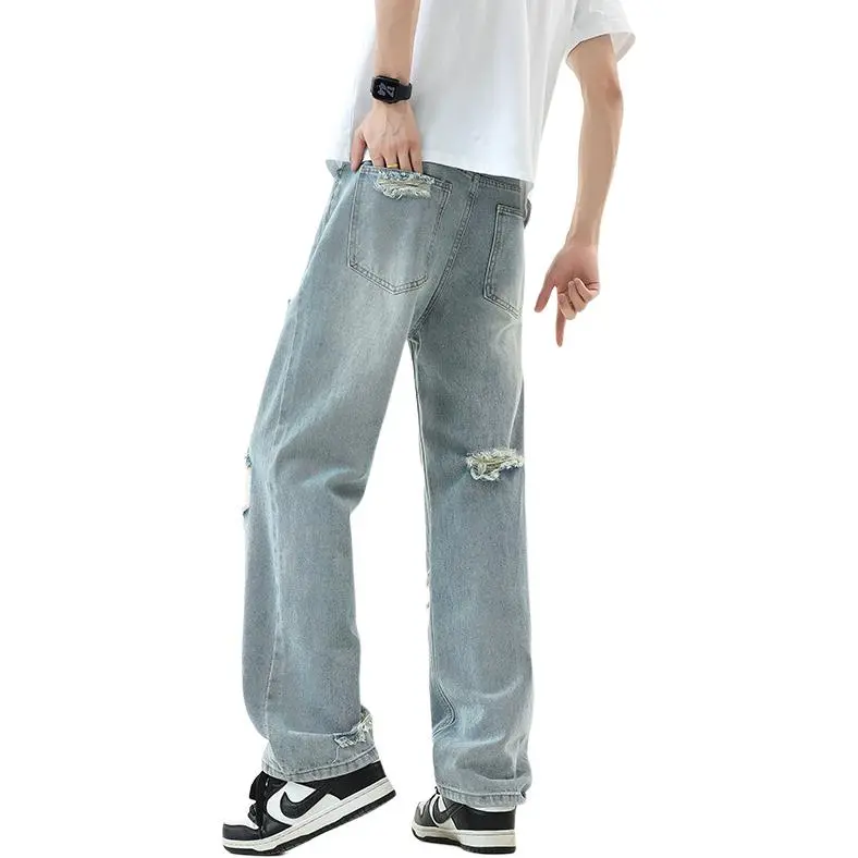 MGXEK Jeans Unisex Blue-4