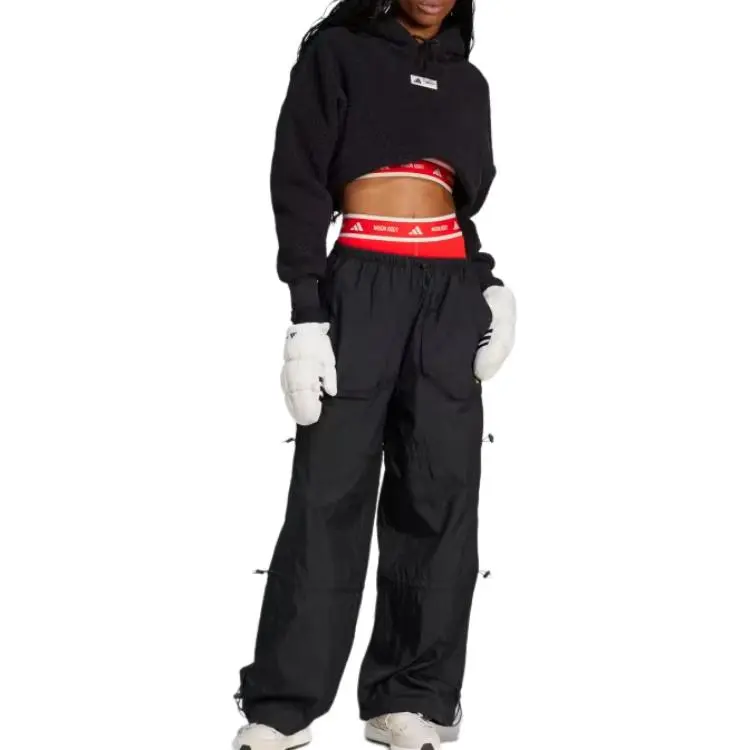 Adidas Moon Boot Cropped Hoodie Black-3