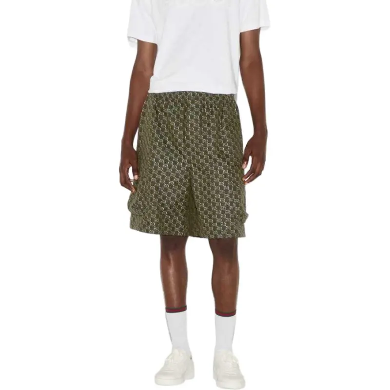GUCCI SS25 Casual Shorts Men's Green-2